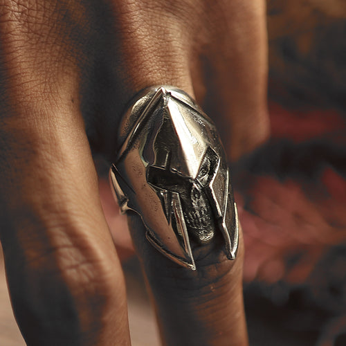 Spartan ring for men made of sterling silver 925 viking style