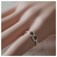 eight 8 numbers ring sterling silver 925 Arabic numerals Minimal women Girl gift for her cute