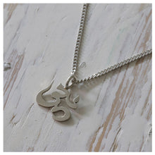 om symbol Pendant Necklace sterling silver meditation yoga jewelry