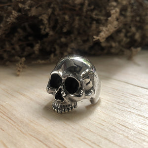 Memento Mori skull ring sterling silver 925 Jewelry heavy metal gothic biker handmade Pirate rocker