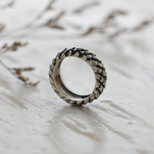 Dragon scales snake ring sterling silver gothic jewelry celtic ouroboros khaleesi wrap
