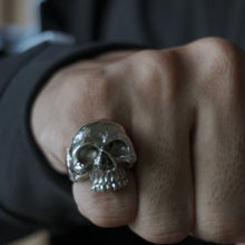Memento Mori skull gothic ring Jewelry heavy metal black biker handmade Pirate